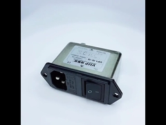 60 ~ 90dB IEC EMI-Filter AC 250V 10A Niedrigpassmetall 150K-30MHZ