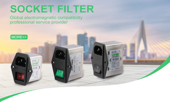kaufen Isolationswiderstand ≥ 100MΩ EMV-EMI-Filter Einlasssockelfilter für Nennspannung 250VAC -40C-85C online manufacture