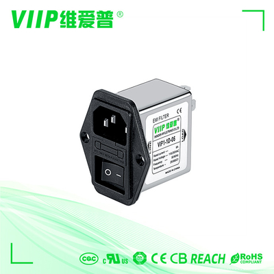 94v-0 IEC320 Sockel-Stromleitung einzelne Sicherung Emi Filter For Test Equipments