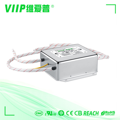 Kompakter und leichter Einphasen-EMI-Filter Widerstandsspannung ≥1500VAC/1min Dämpfung ≥20dB 0,7kg