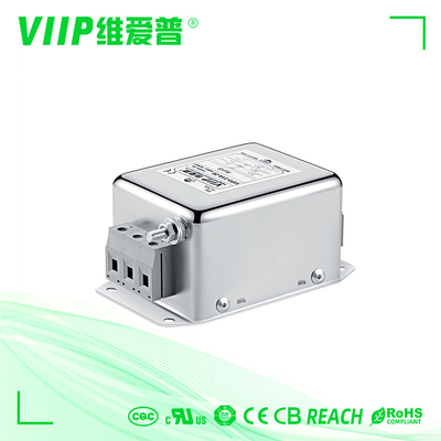 Linie drei 3 Hauptleitungen Emi Filter Phasen-Wechselstrom-Netzfilter-2250VDC