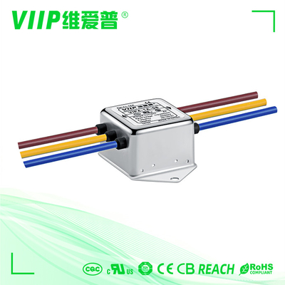 250VAC filtert einphasiges EMI Filters 10A Emc für Wechselstrom-Linie Hochleistung